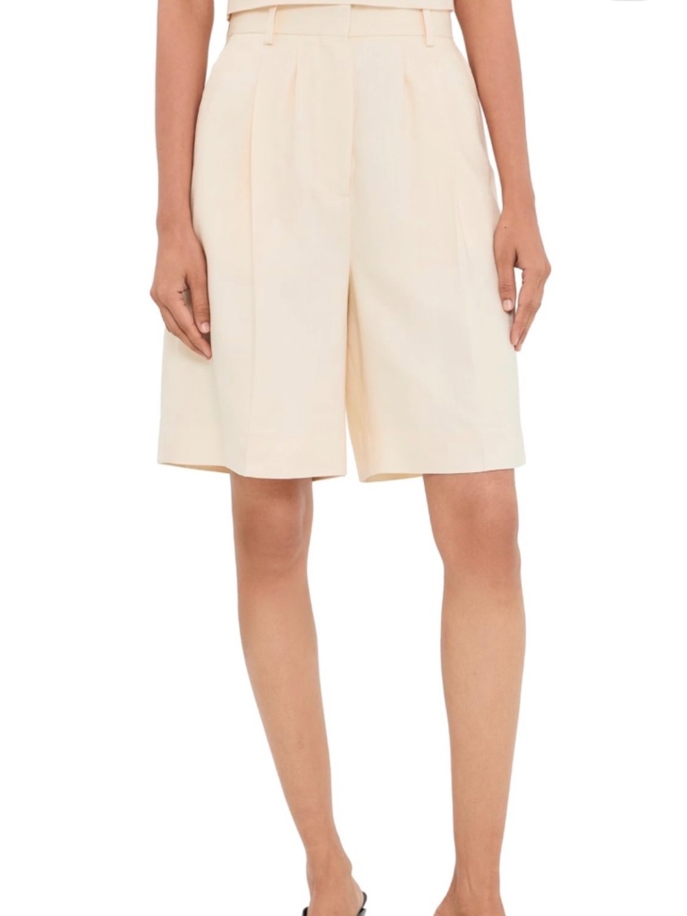 ANINE BING Women's Bryson Shorts, Cream, 4